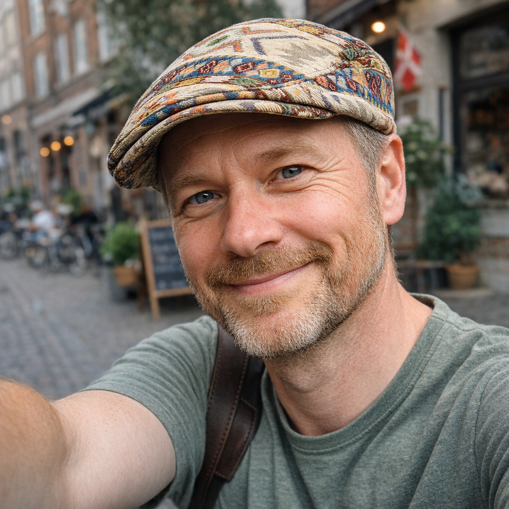 ERIK™ | FARVERIG VINTAGE-KASKET